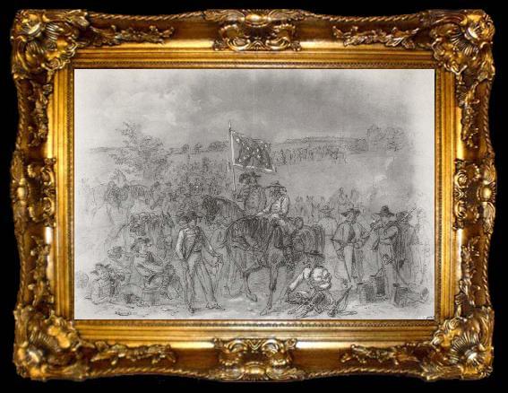 framed  Alfred R. Waud The 1st Virginia Cavalry, ta009-2